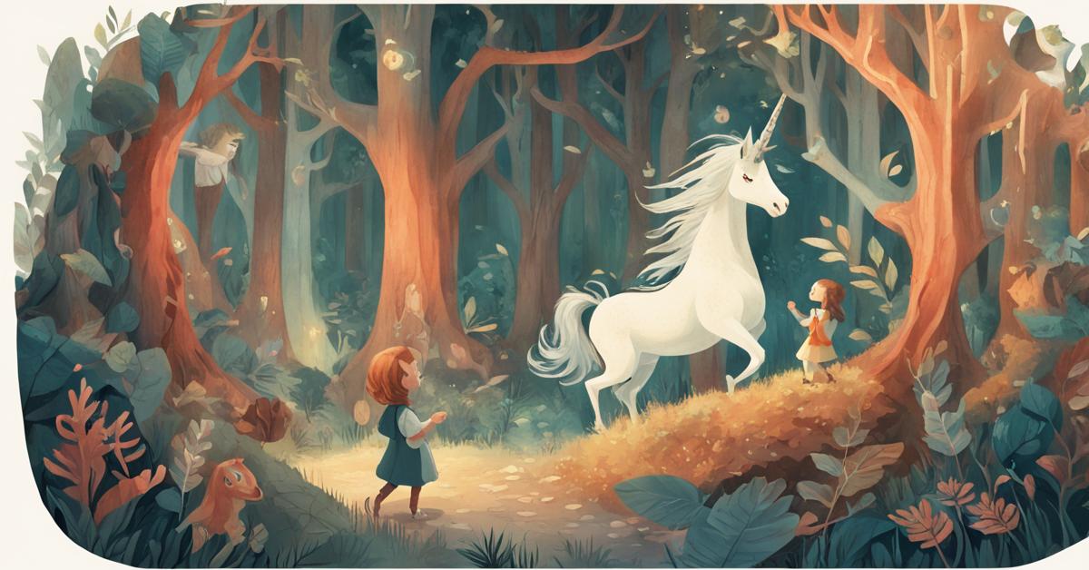 Magiczny las z jednorożcami i goblinami inspirowany serią