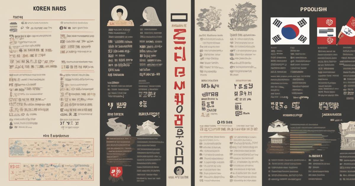 Porównanie koreańskich i polskich imion o podobnym znaczeniu.