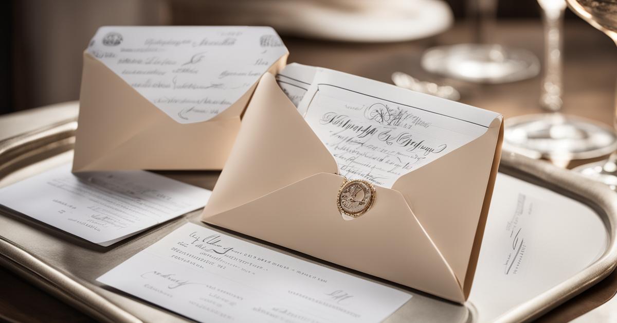 Elegancka koperta ślubna wypełniona pieniędzmi.