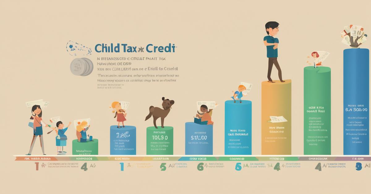 Infografika prezentująca zróżnicowane kwoty ulgi na dziecko w zależności od liczby dzieci w rodzinie.